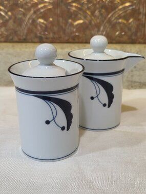 Vintage Dansk (Portugal) Creamer and Sugar set, Bayberry